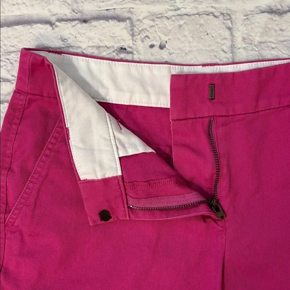 J Crew Pink Chino Shorts Plain Front Mid Rise 5 Inch Inseam Women’s Size 4 - Picture 4 of 9